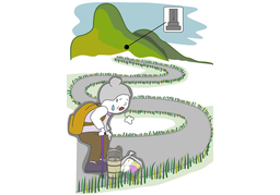 on the wayのイラスト